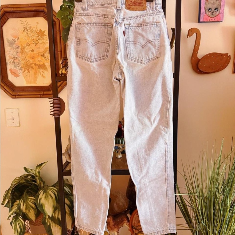 Levi's Women's Pale Blue High-Rise Straight Jeans